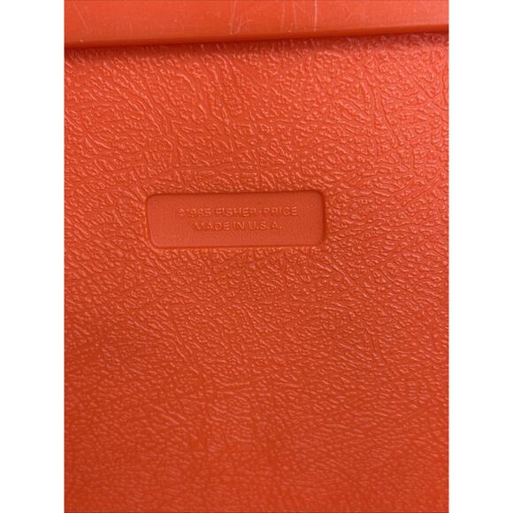 VINTAGE 1985 FISHER PRICE CONSTRUX CREATIVE BUILDING lot W/ 2 People Hard Case - Picture 4 of 5